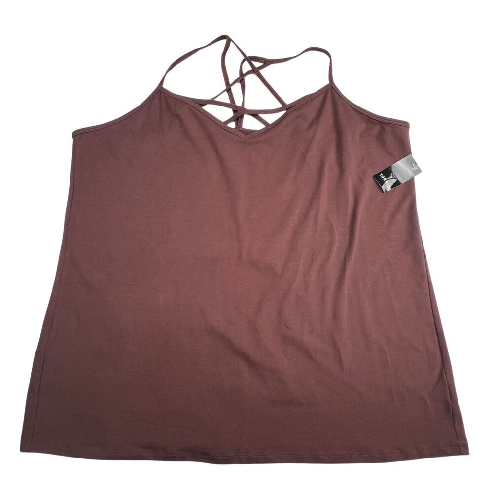 Torrid Cami 5X Solid Brown Earthy Tone Casual Layering Piece Minimalist Tank